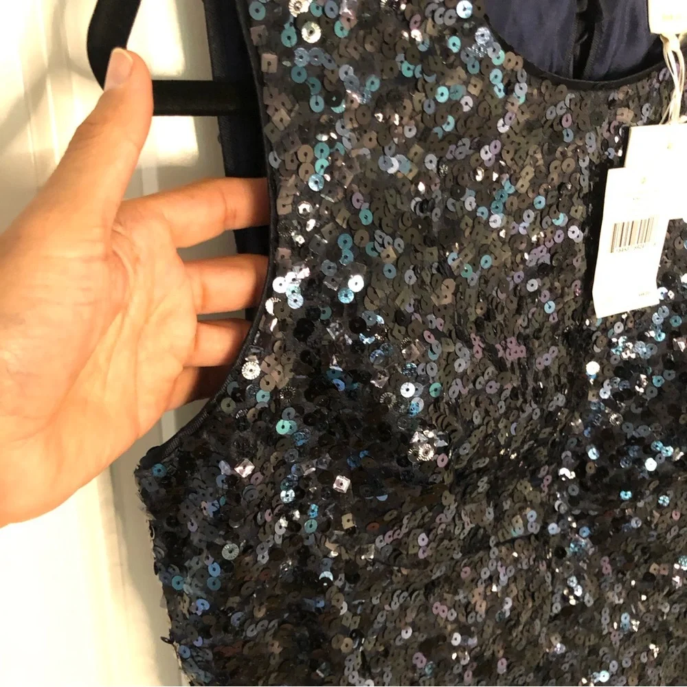 Kate Spade NWT New Women’s Sequin Fit and Flare Statement Bow Dress 12 msrp $898 - Picture 14 of 15